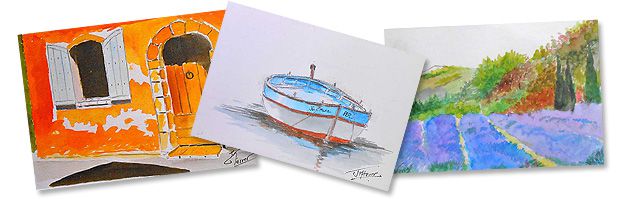 Jean Marie Ferrer artiste peintre provence carte postale