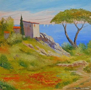 Artiste peintre de Provence, vente de tableaux. RIVAGE VAROIS